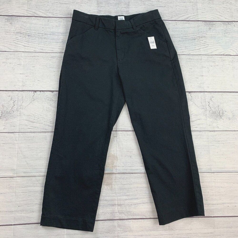 Gap Slim Ankle Pants sz 6 P Black 23.5" Inseam New NWT Women's